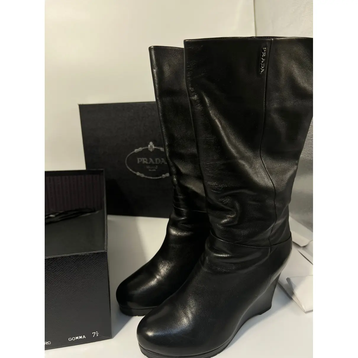 Buy Prada Leather boots online