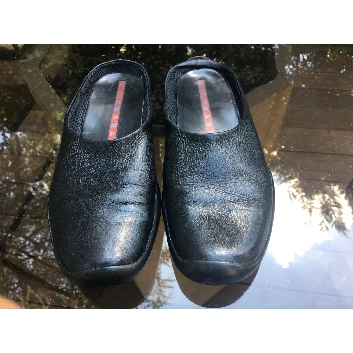 Prada Leather mules & clogs for sale - Vintage