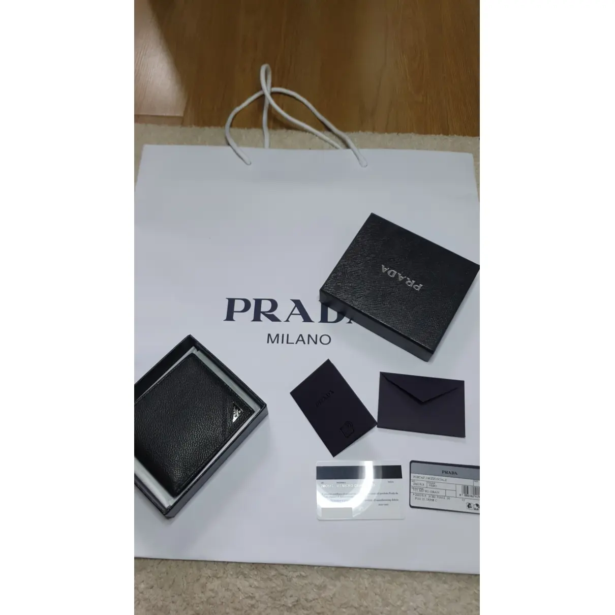Leather small bag Prada