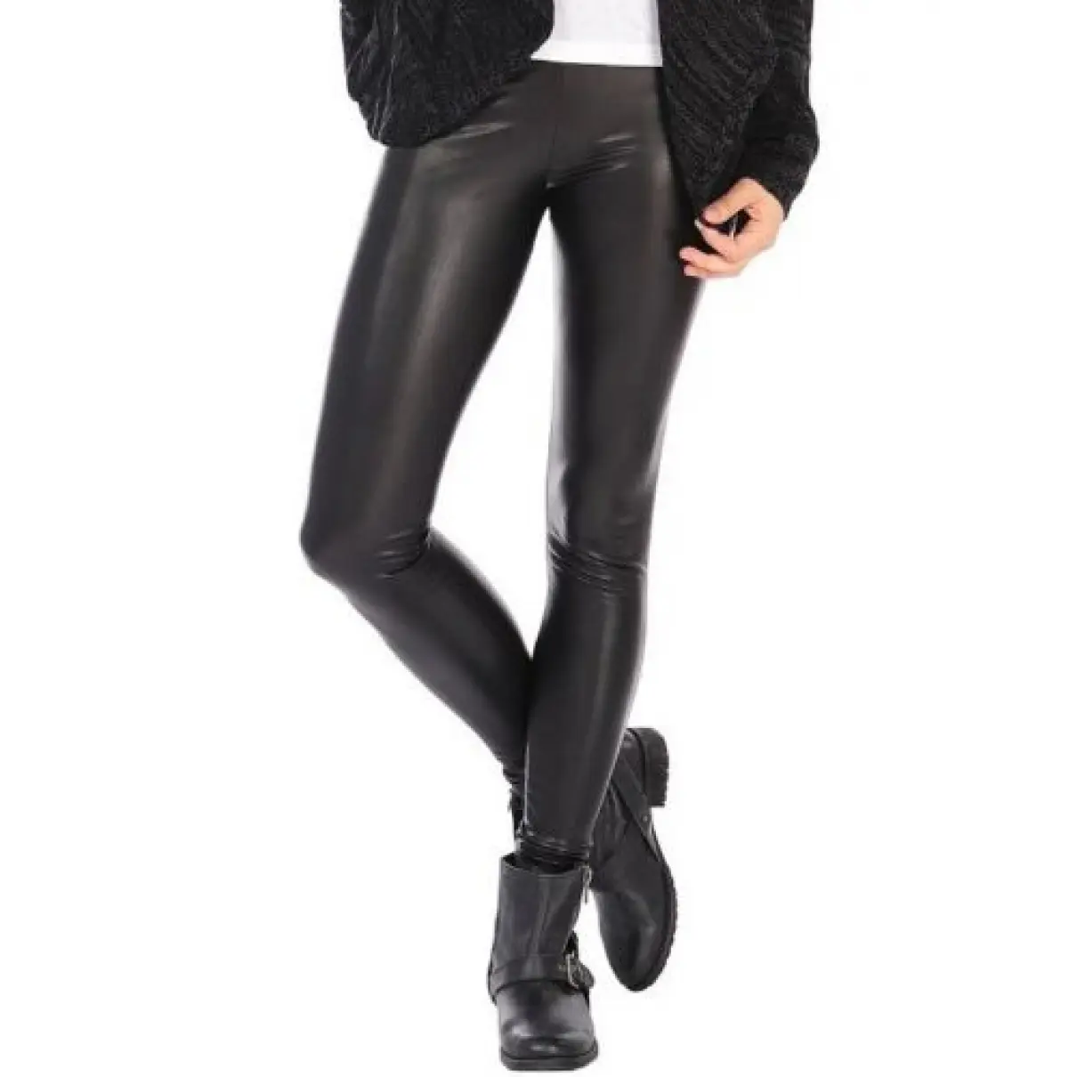 Leather slim pants Prada