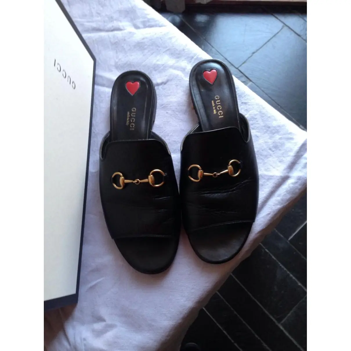 Princetown leather mules Gucci