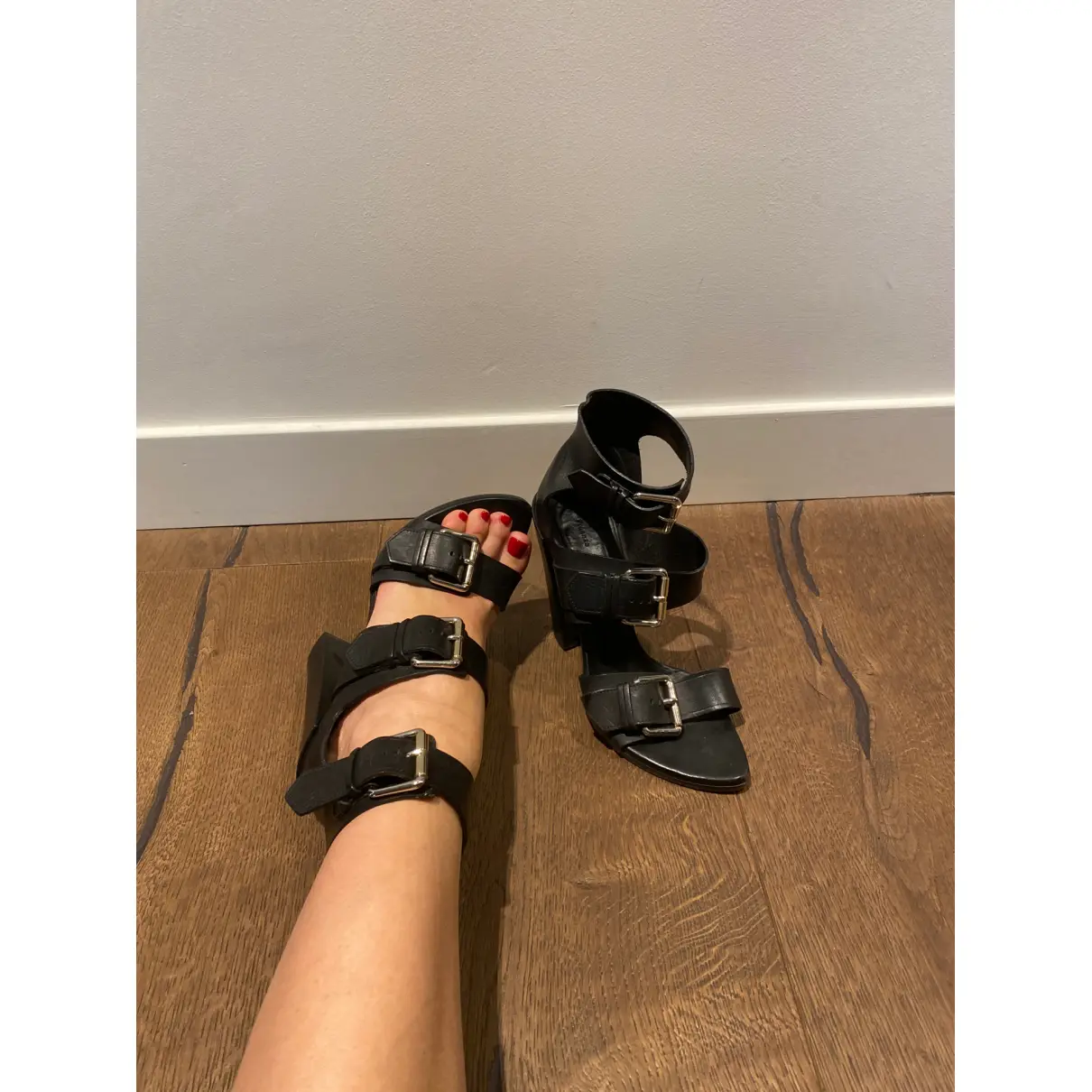 Leather sandals Proenza Schouler