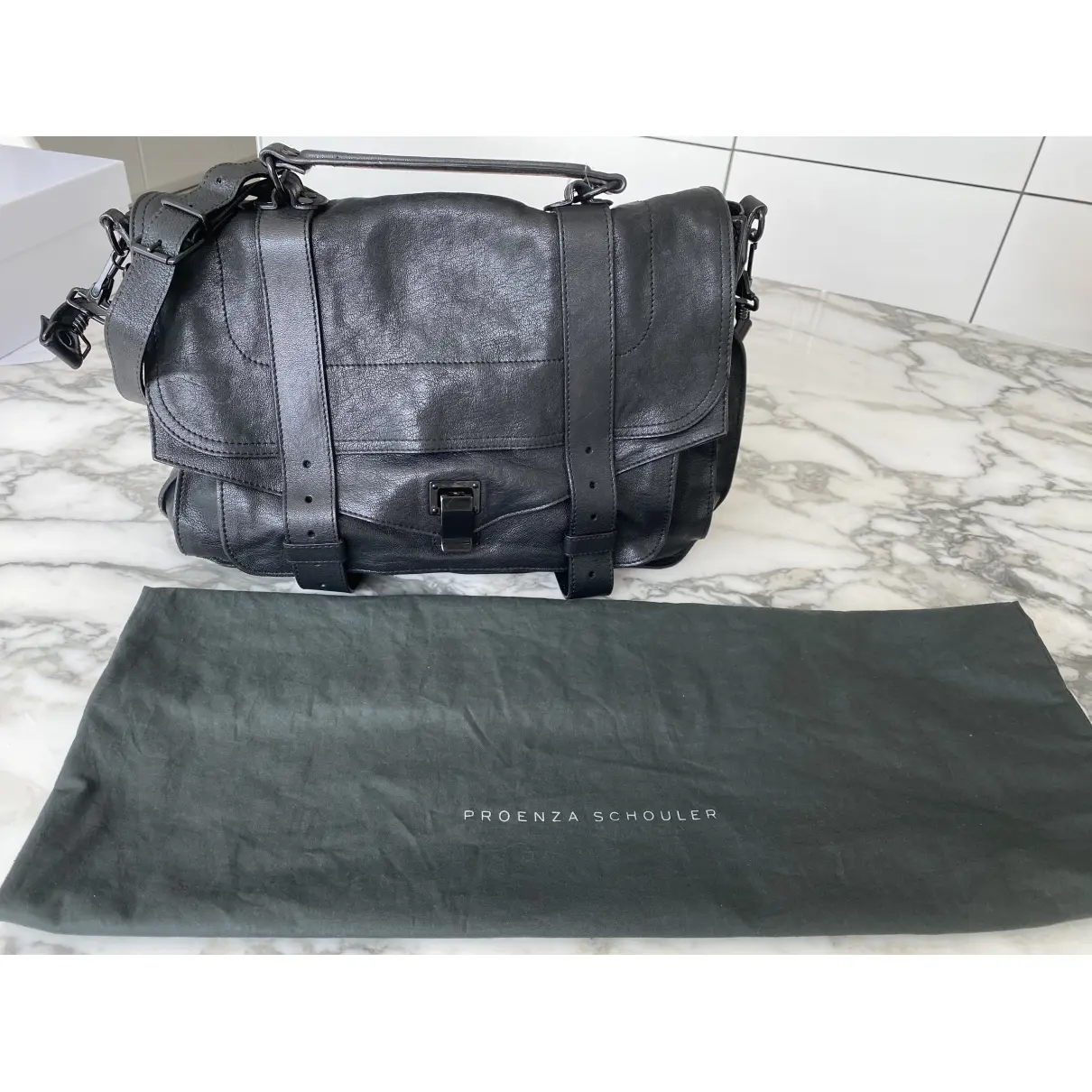 Buy Proenza Schouler PS1 Large leather satchel online