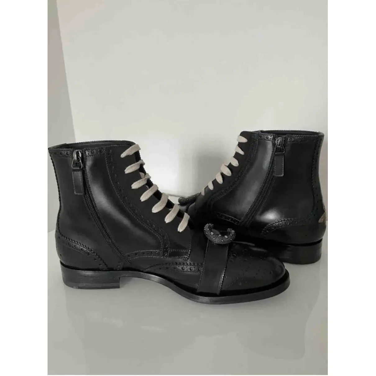 Buy Gucci Queercore leather boots online