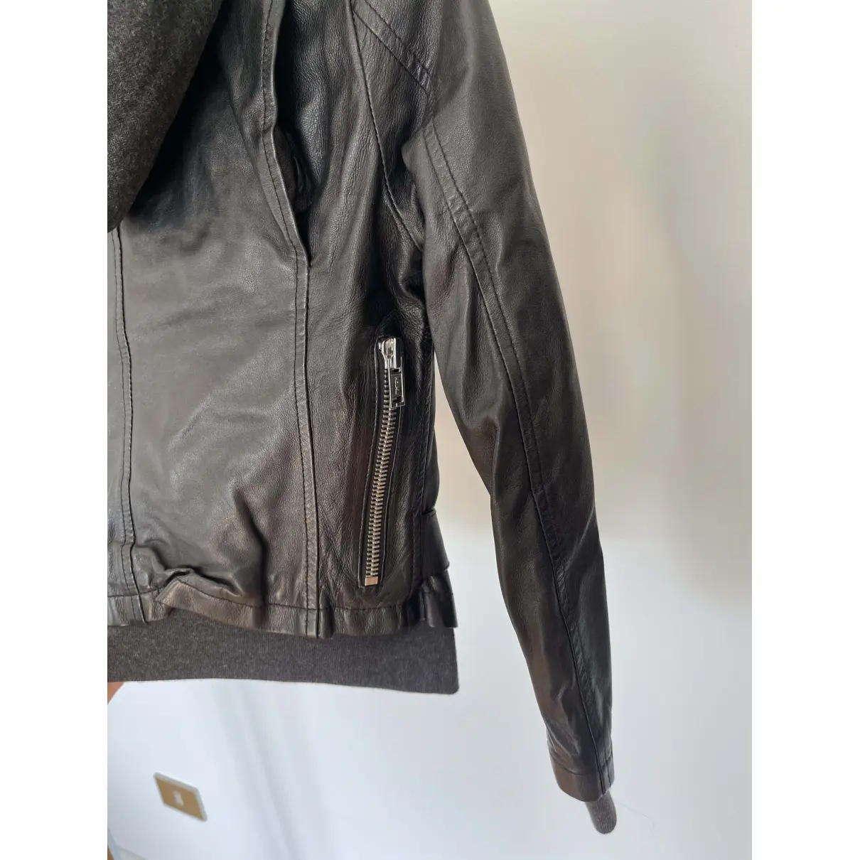 Leather jacket R13