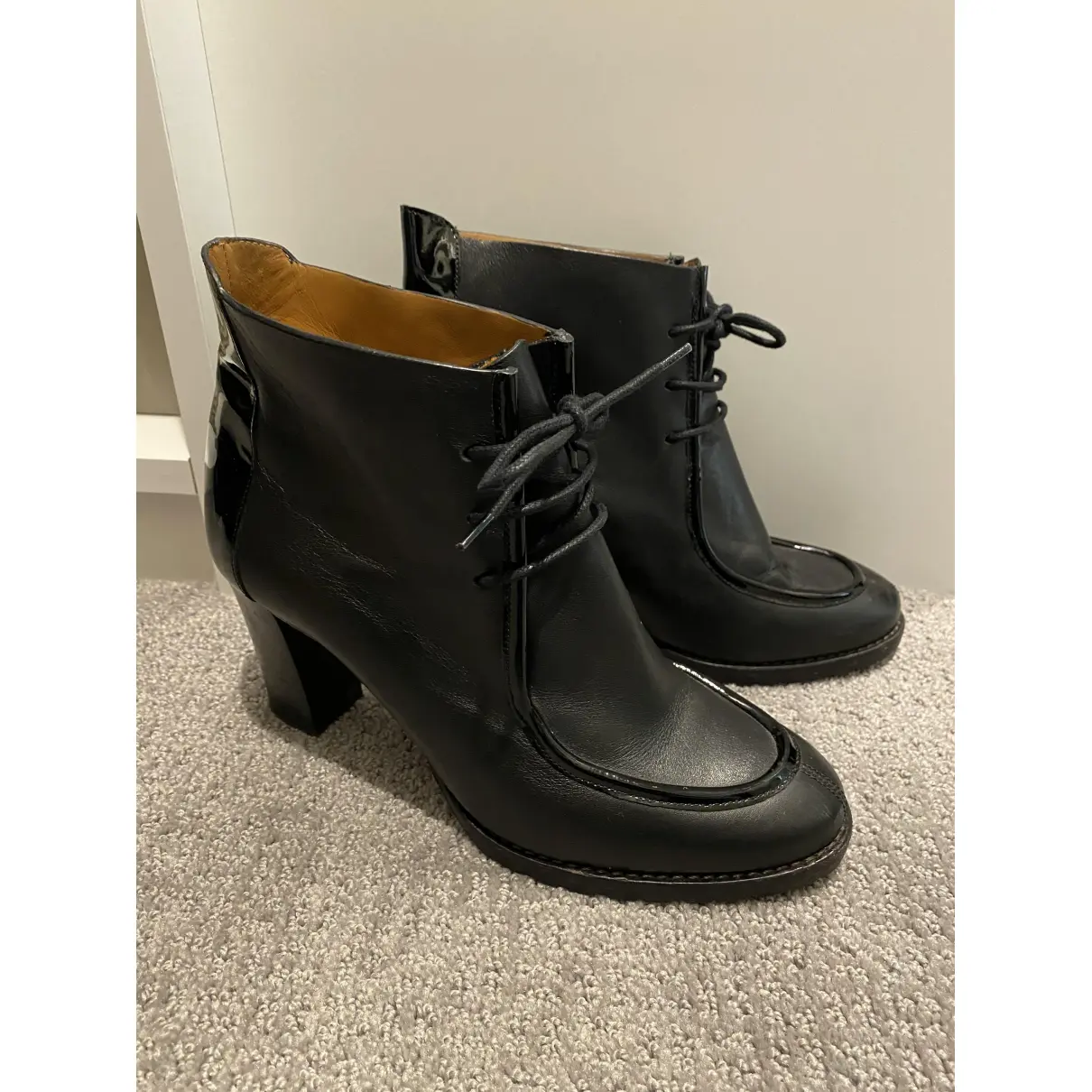 Buy Ralph Lauren Collection Leather ankle boots online