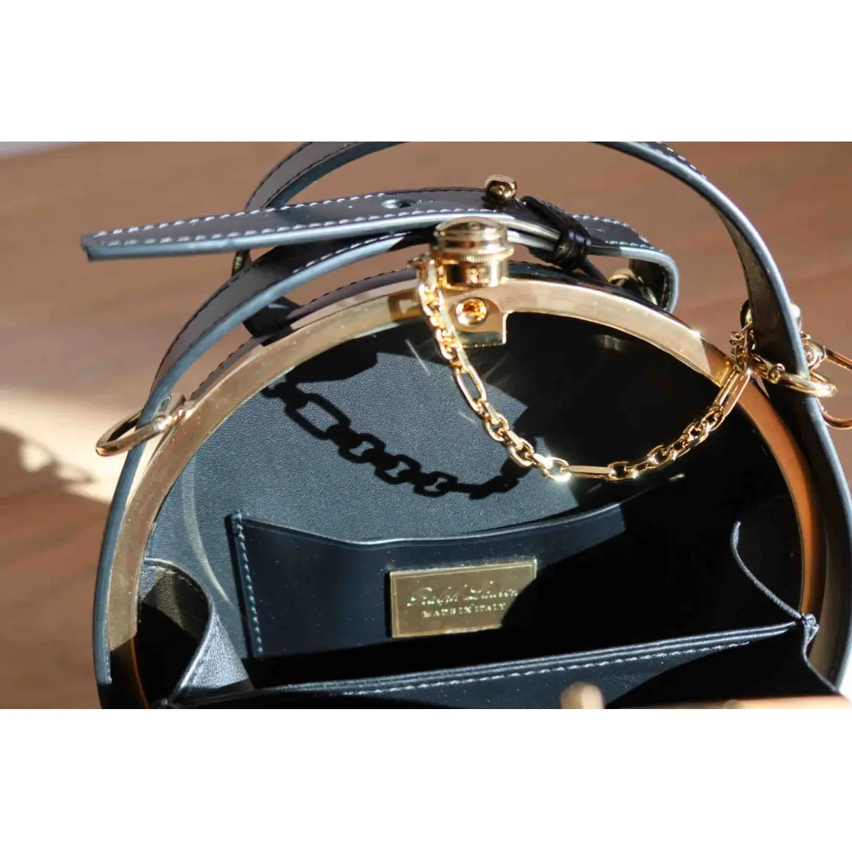 Leather handbag Ralph Lauren Collection