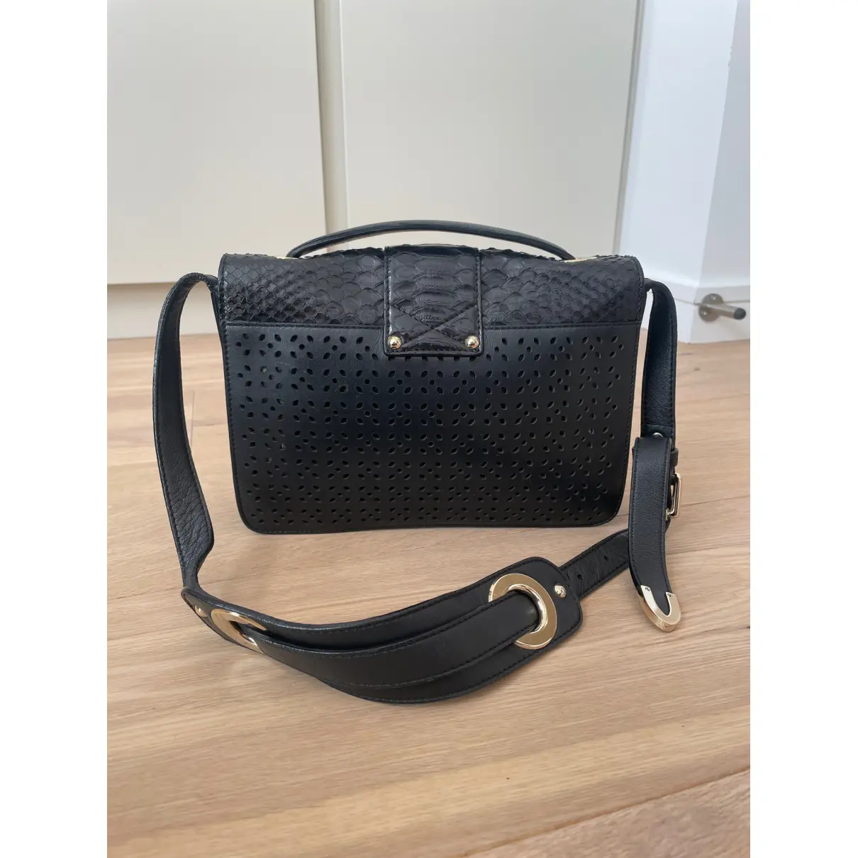 Buy Jimmy Choo Rebel leather handbag online