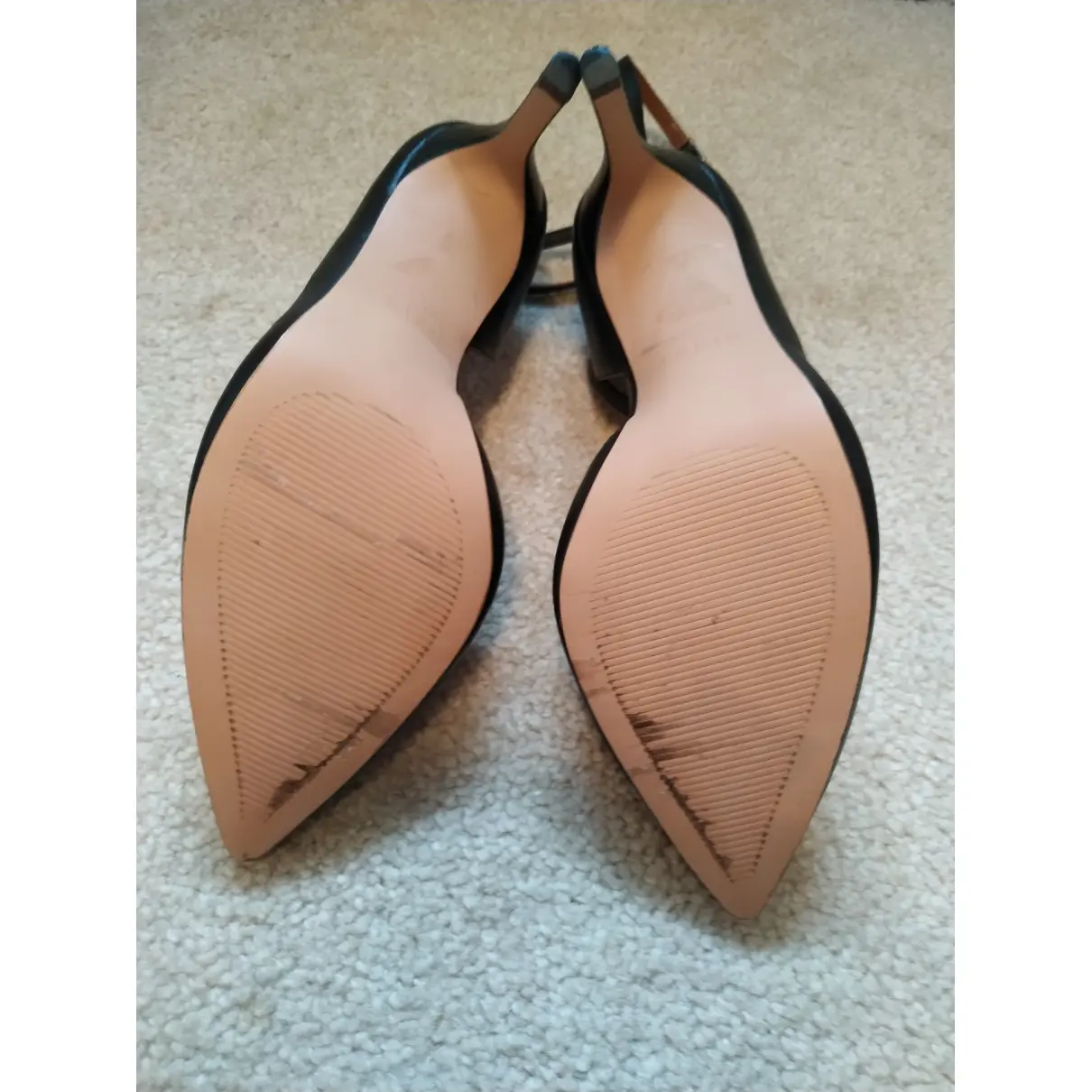 Leather heels Reiss