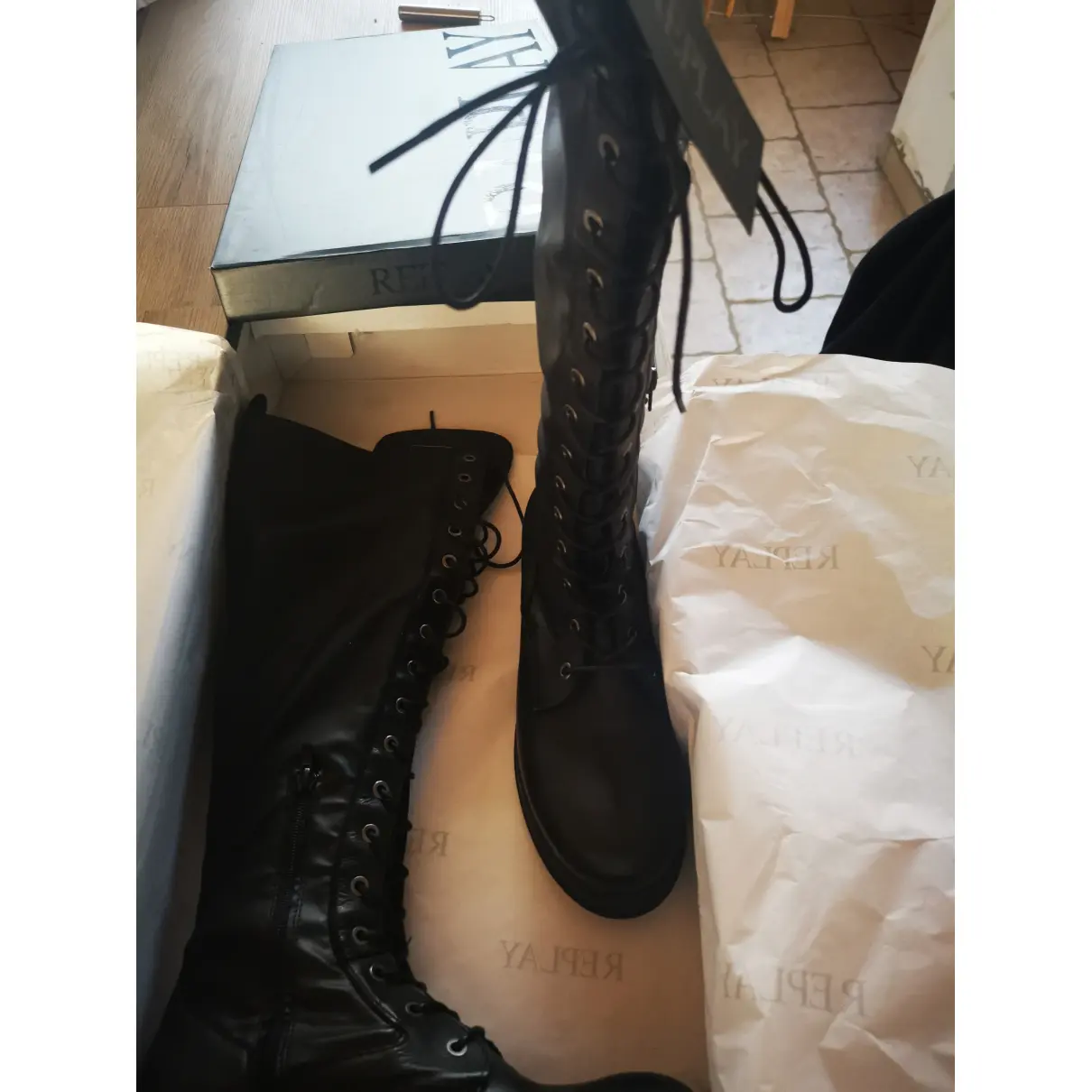 Leather boots Replay