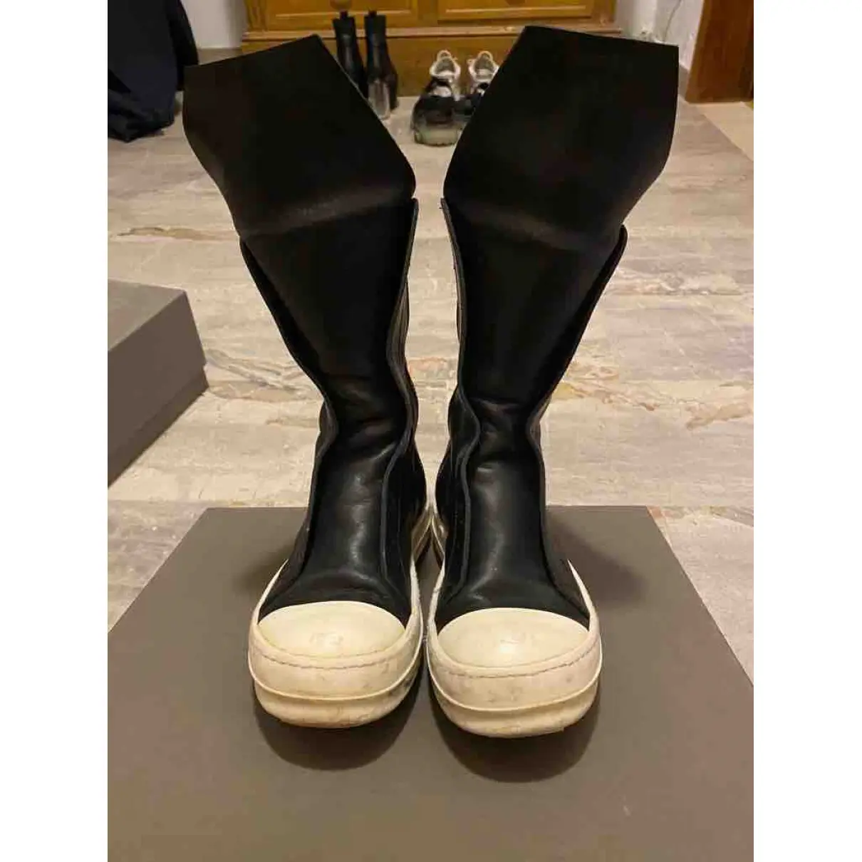 Leather ankle boots Rick Owens