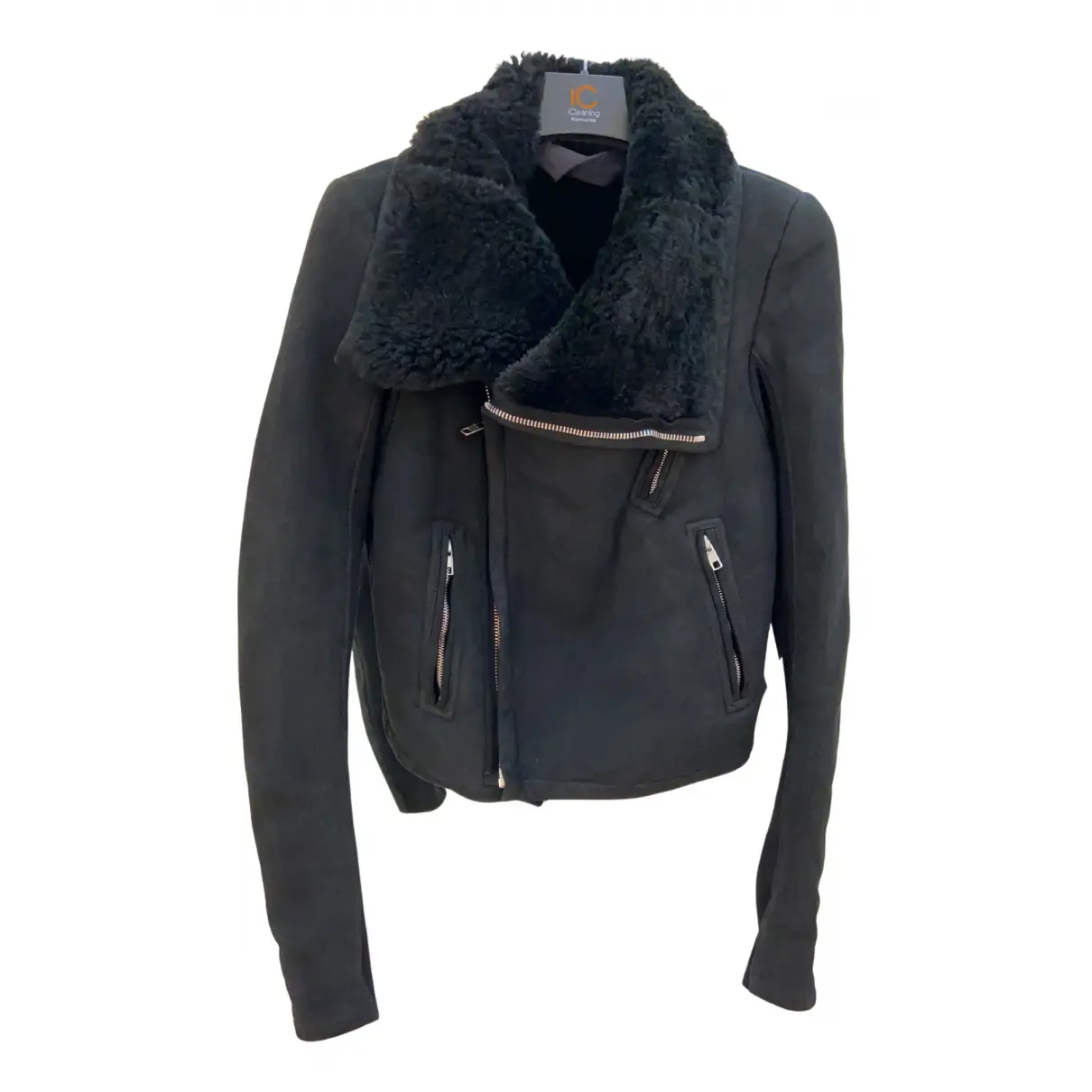 Leather biker jacket Rick Owens