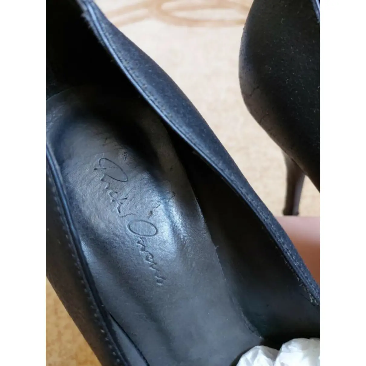 Leather heels Rick Owens