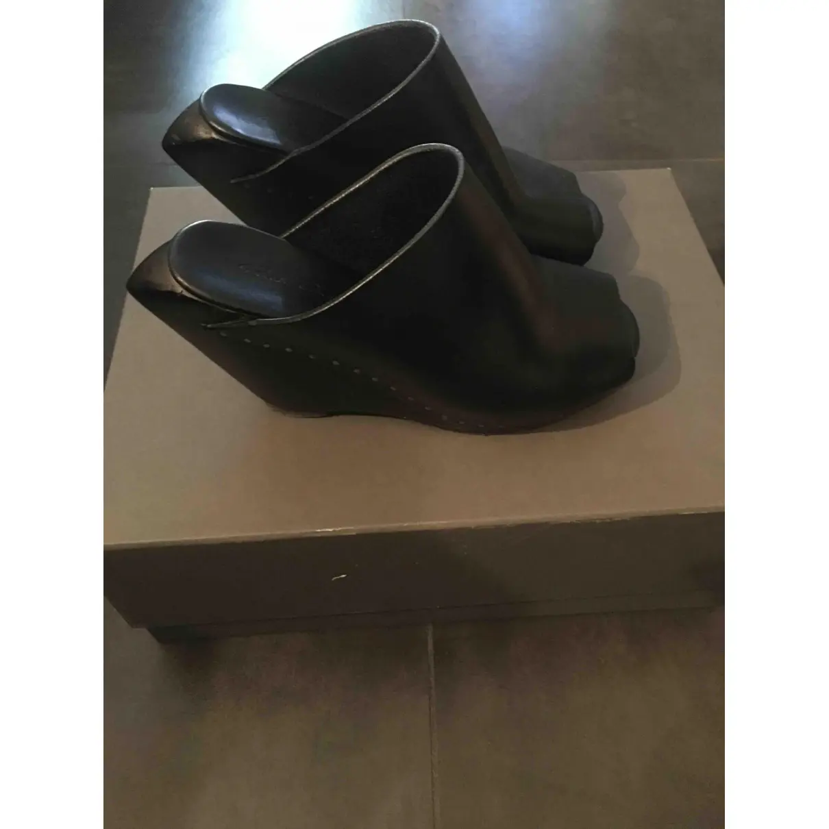 Buy Rick Owens Leather mules & clogs online