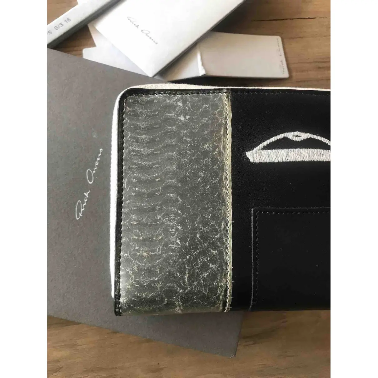 Leather wallet Rick Owens