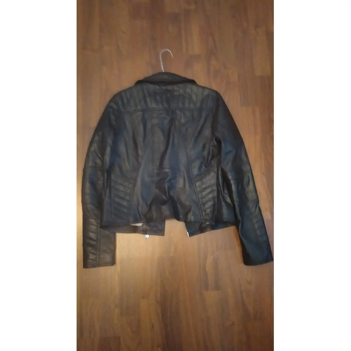Buy River Island Leather biker jacket online