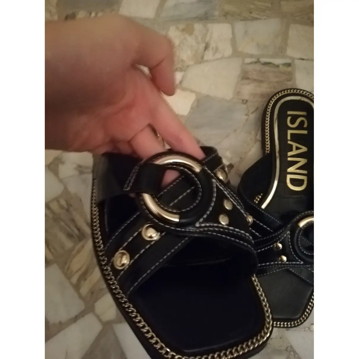 Buy River Island Leather sandals online