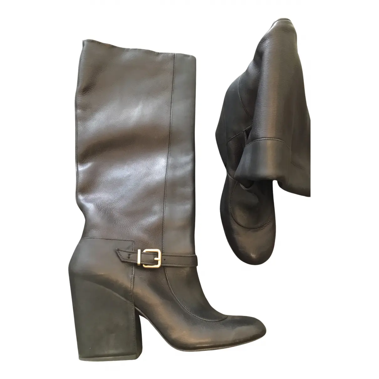 Leather riding boots Robert Clergerie