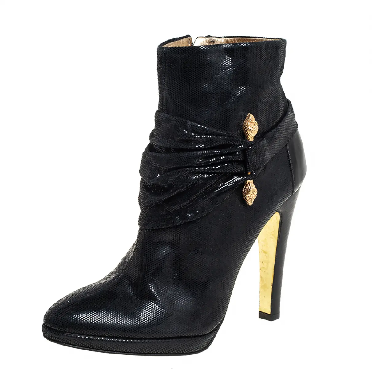 Leather boots Roberto Cavalli