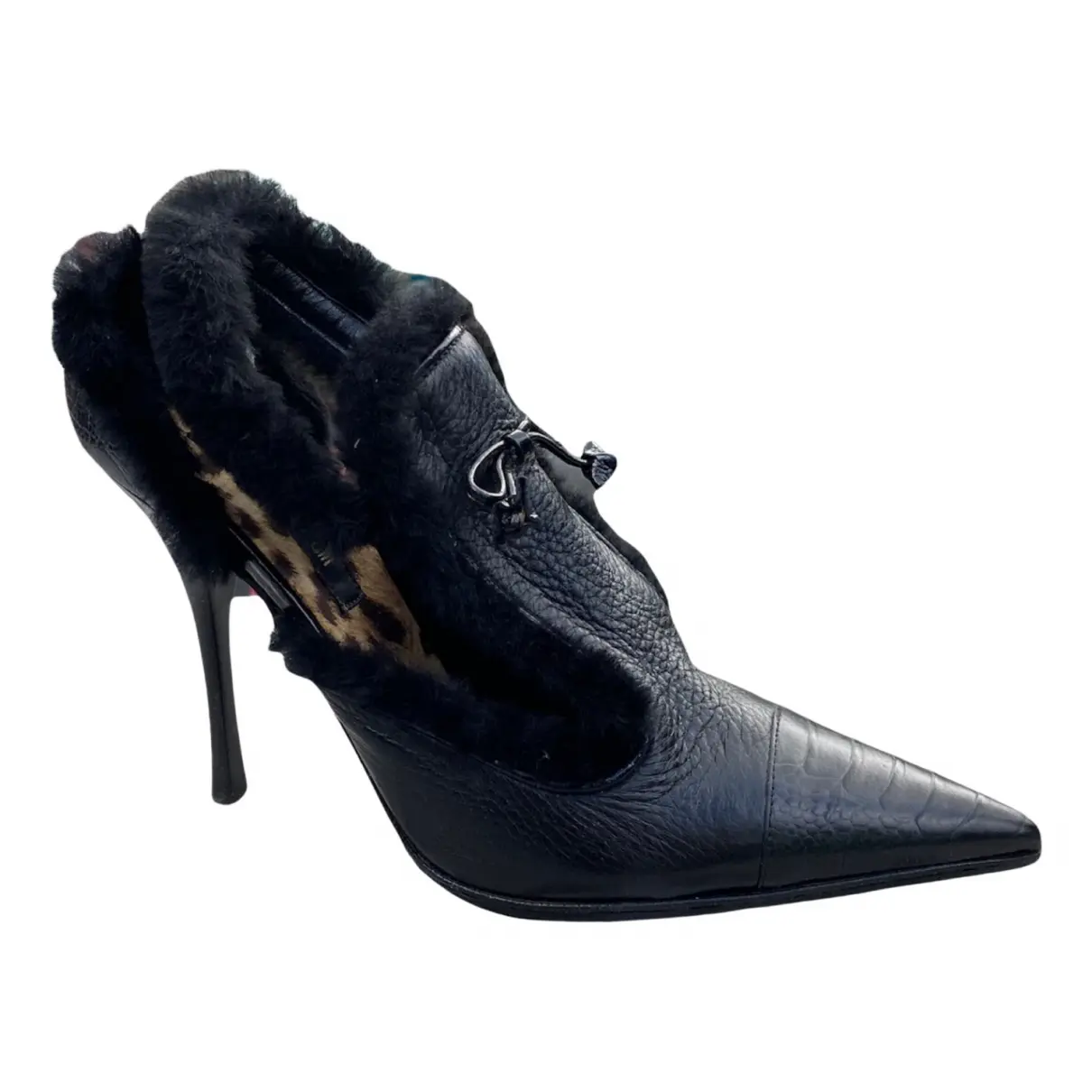 Leather heels Roberto Cavalli