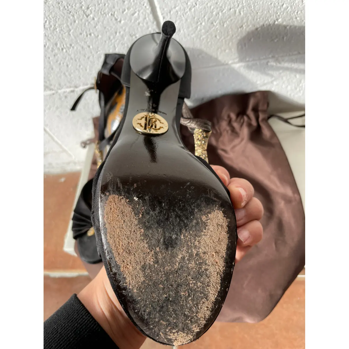 Leather sandals Roberto Cavalli