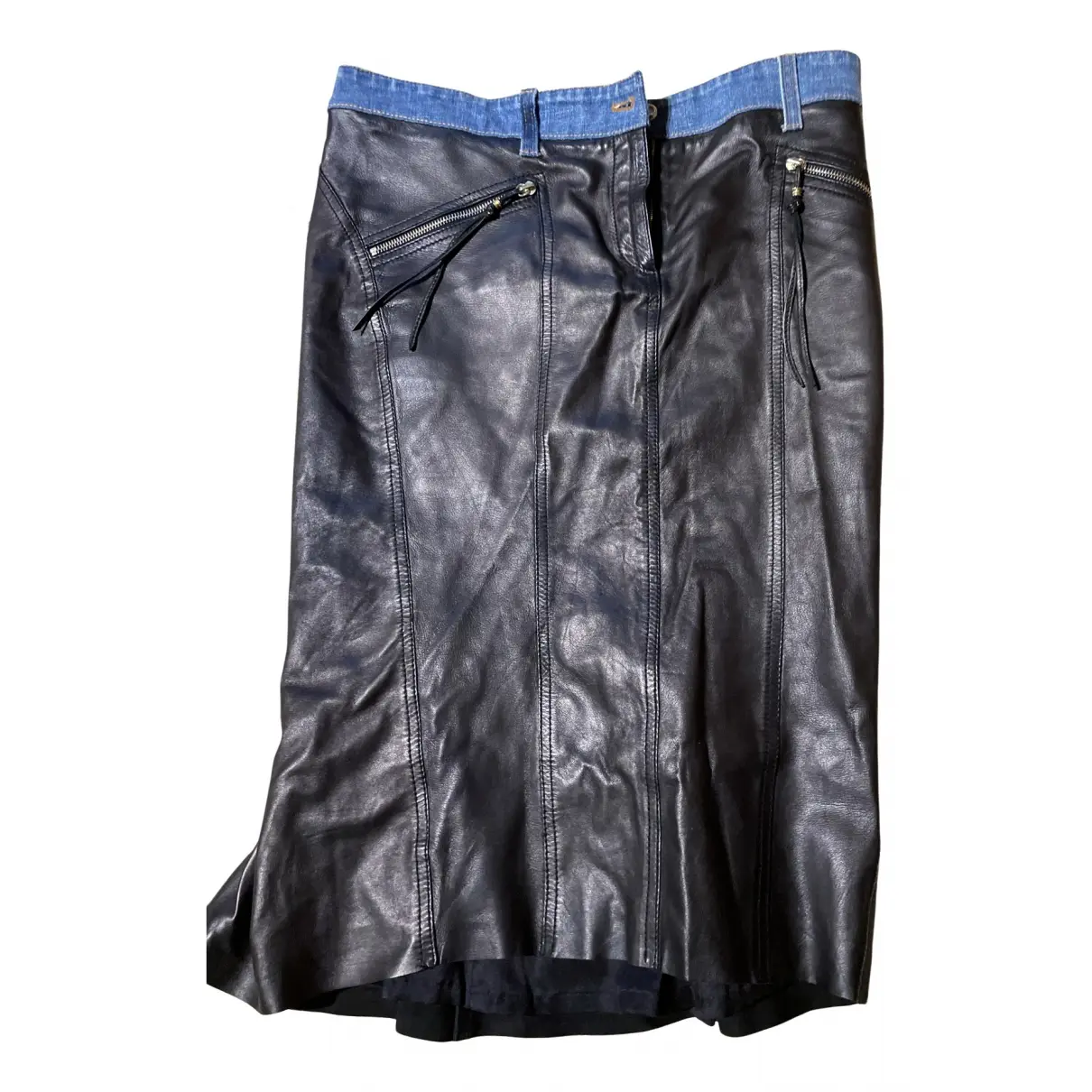 Leather maxi skirt Roberto Cavalli