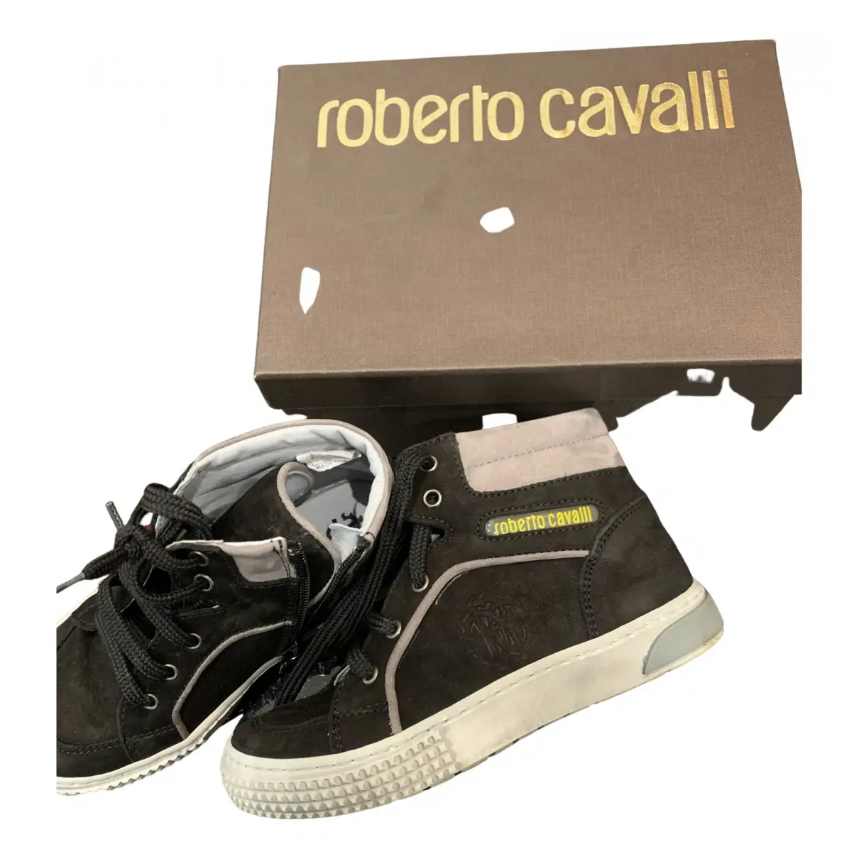 Leather trainers Roberto Cavalli