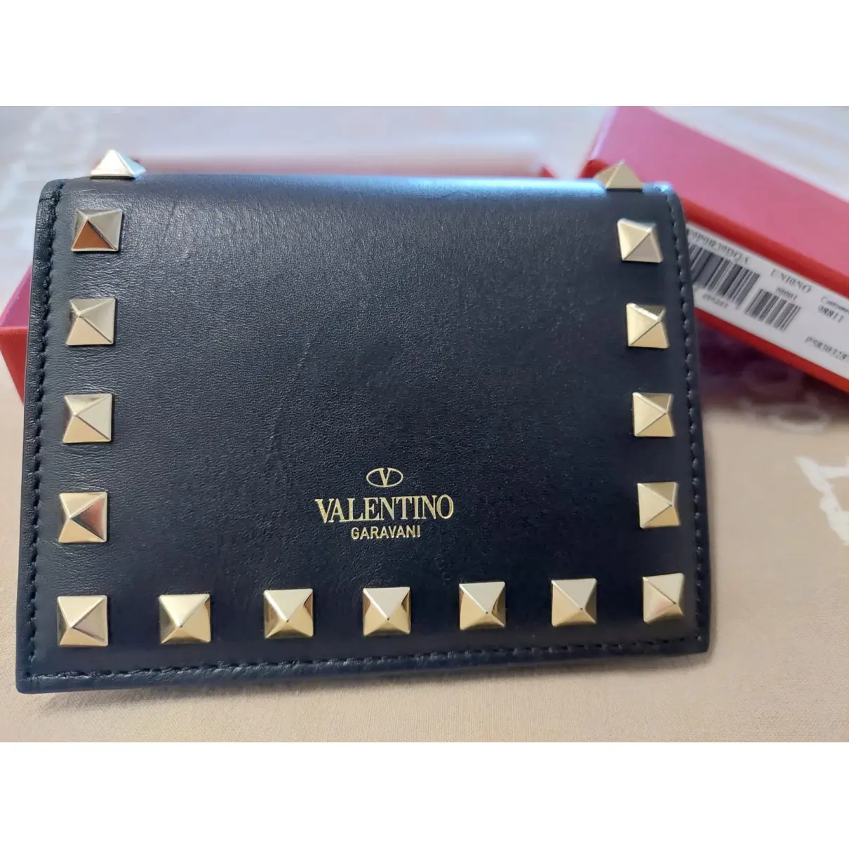 Rockstud leather wallet Valentino Garavani