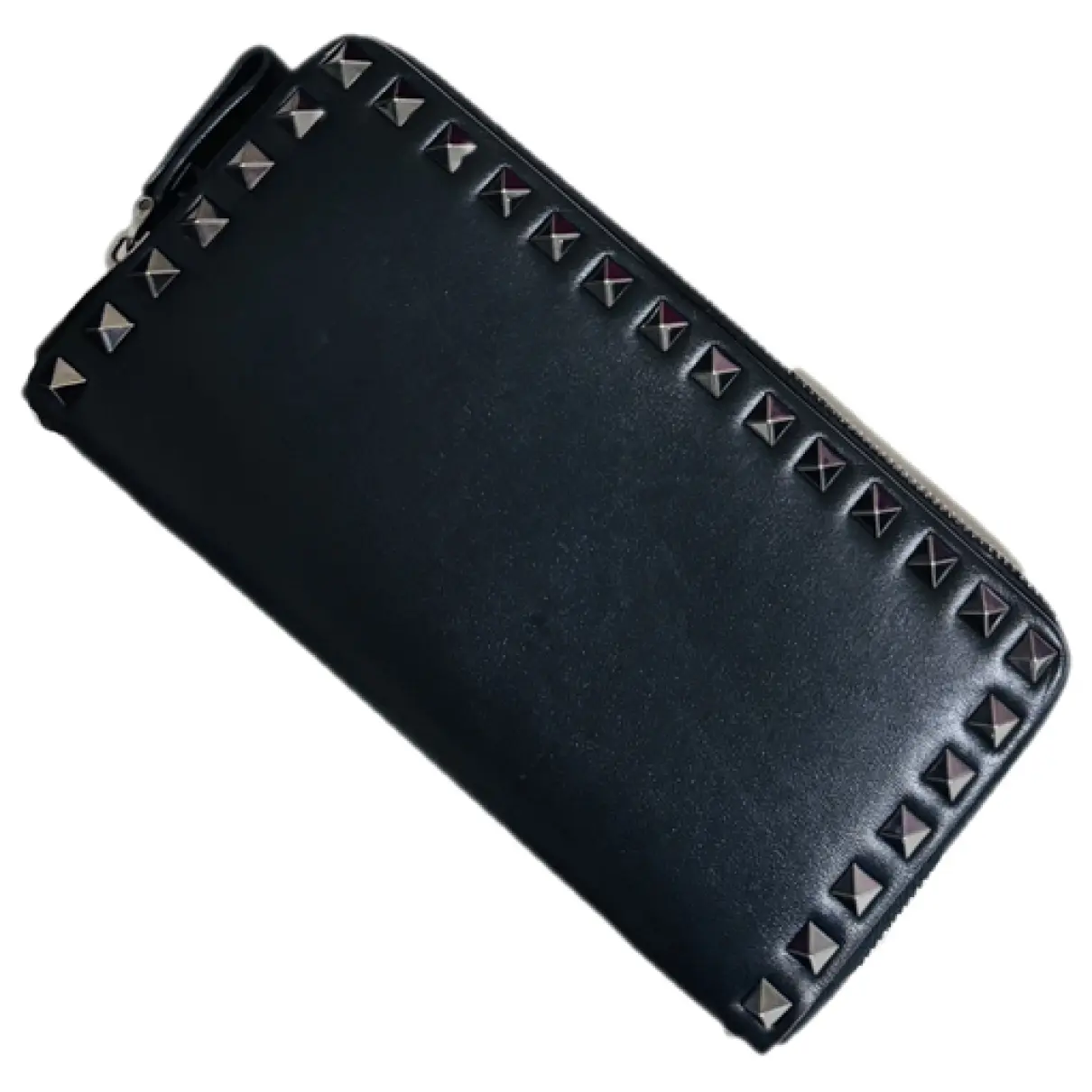 Rockstud leather wallet