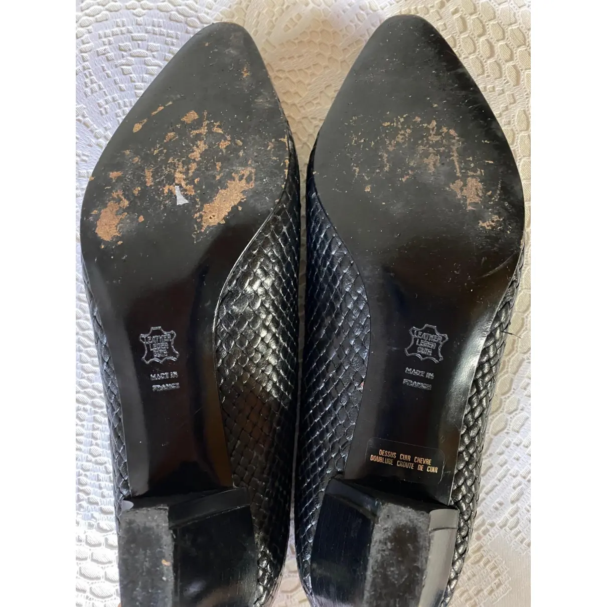 Leather heels Rodarte