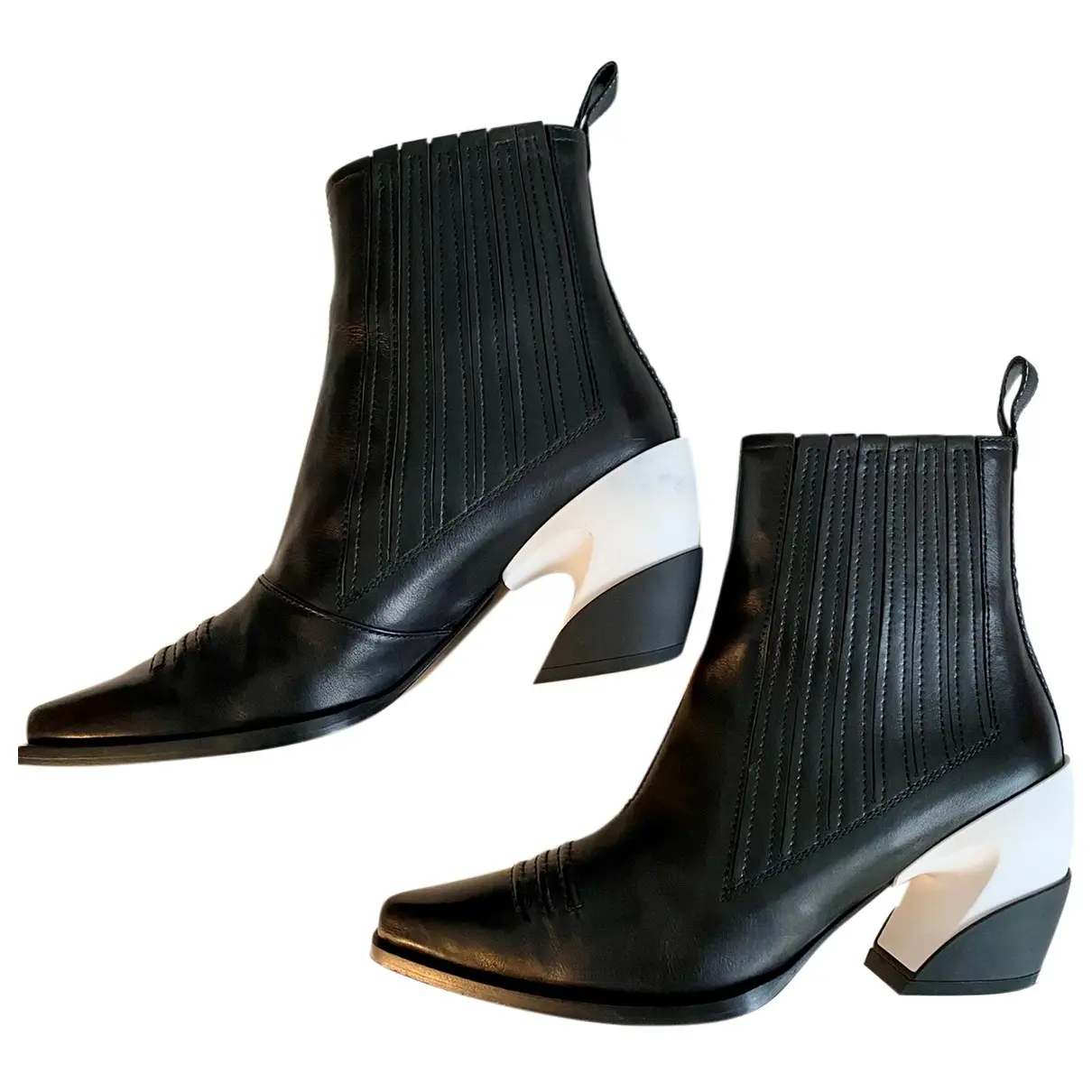 Leather ankle boots Roger Vivier