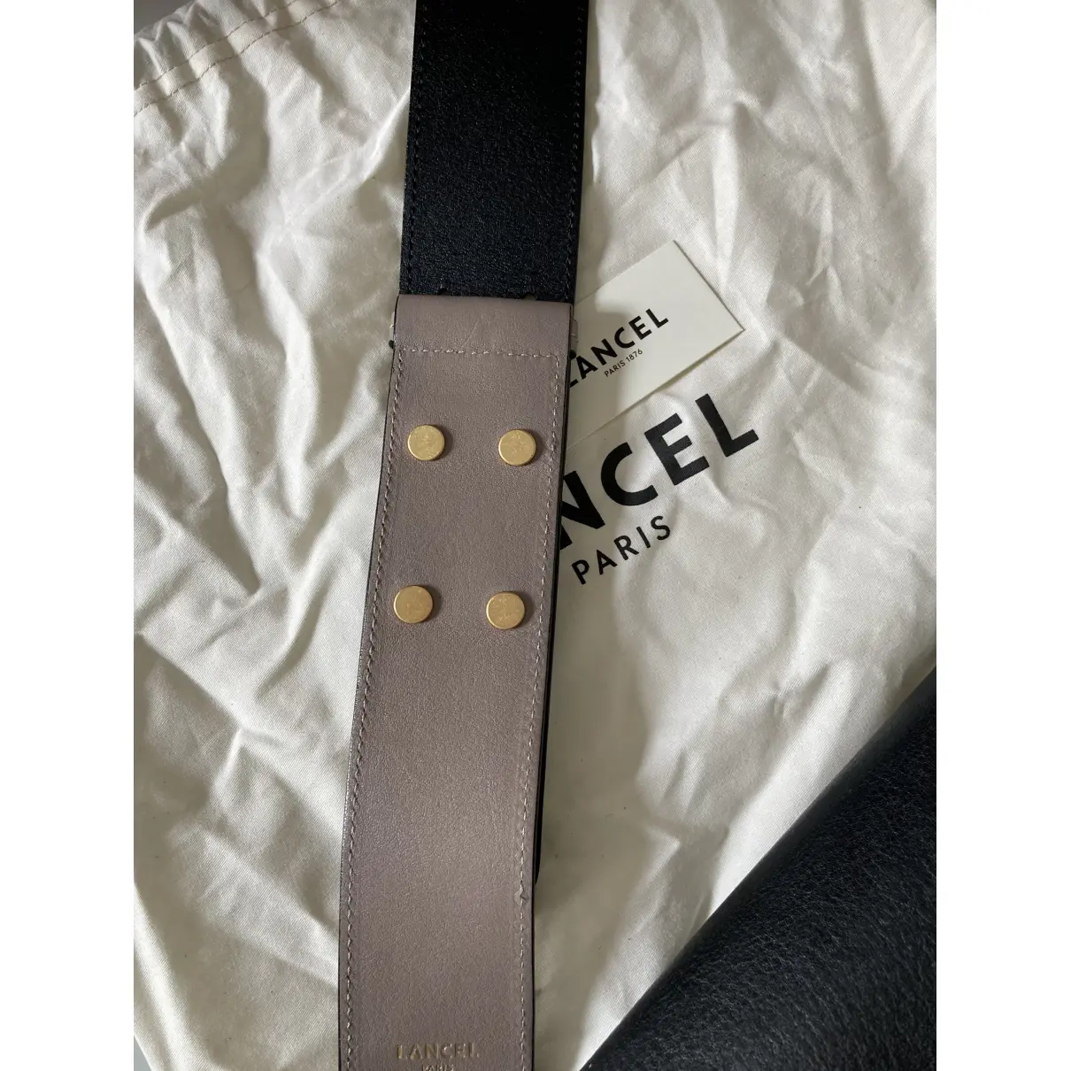 Romane leather crossbody bag Lancel
