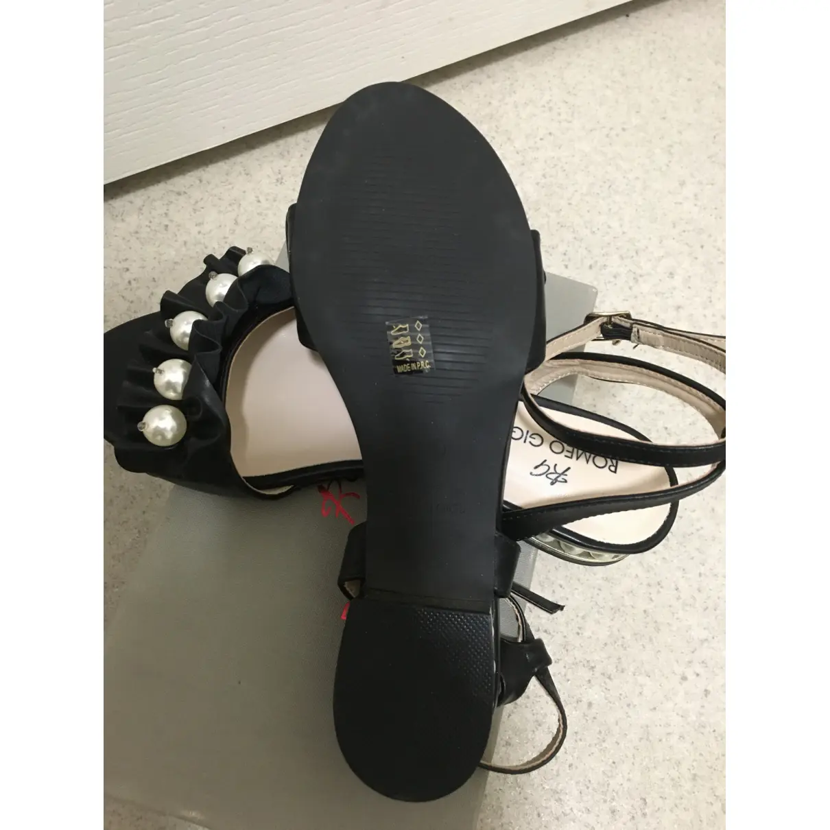 Leather sandal Romeo Gigli