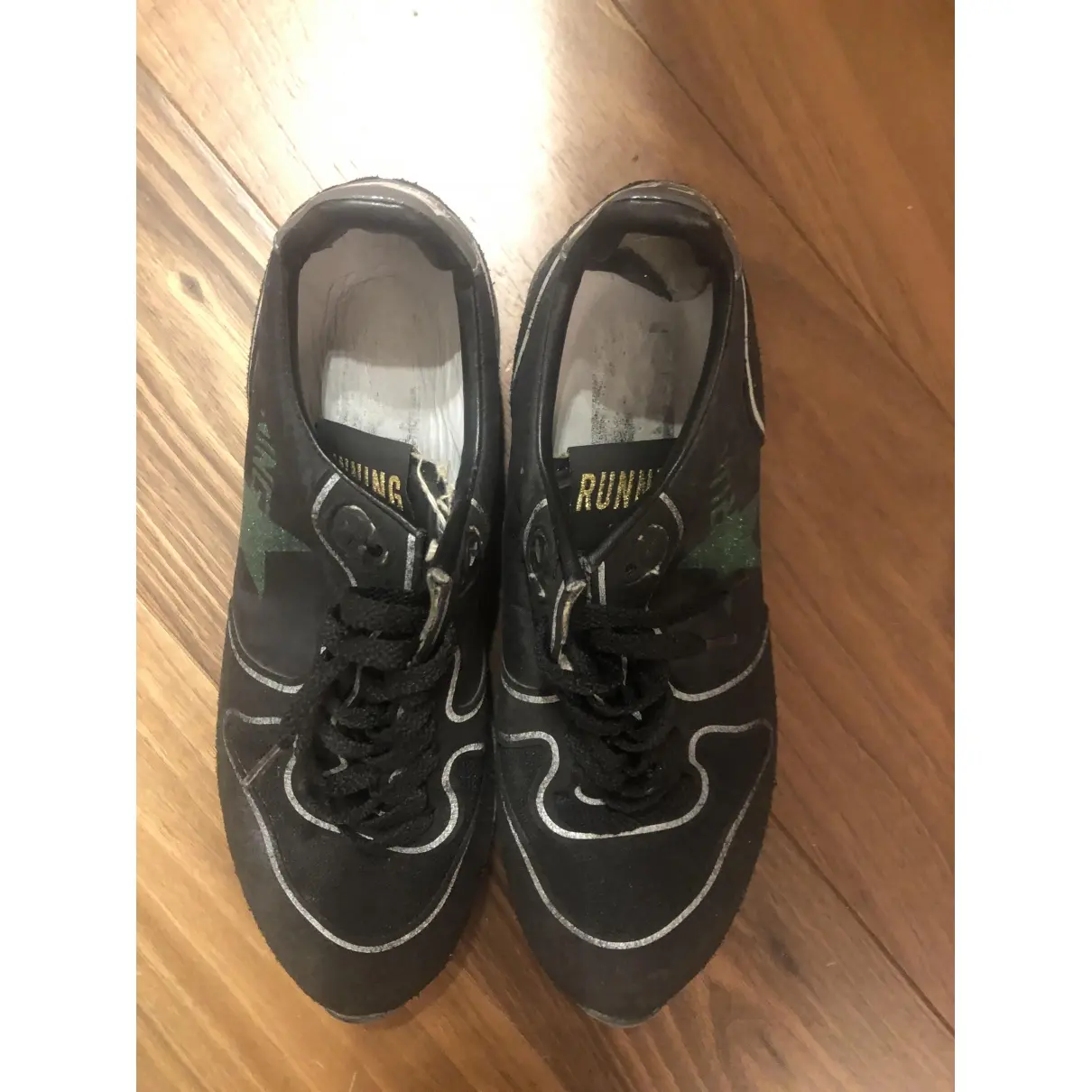 Golden Goose Running leather trainers for sale