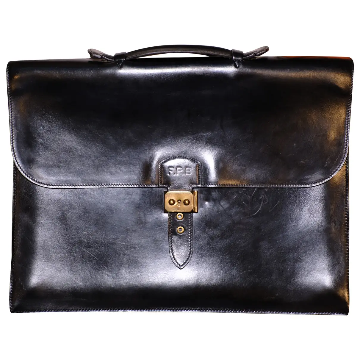 Sac à dépèches leather satchel Hermès - Vintage