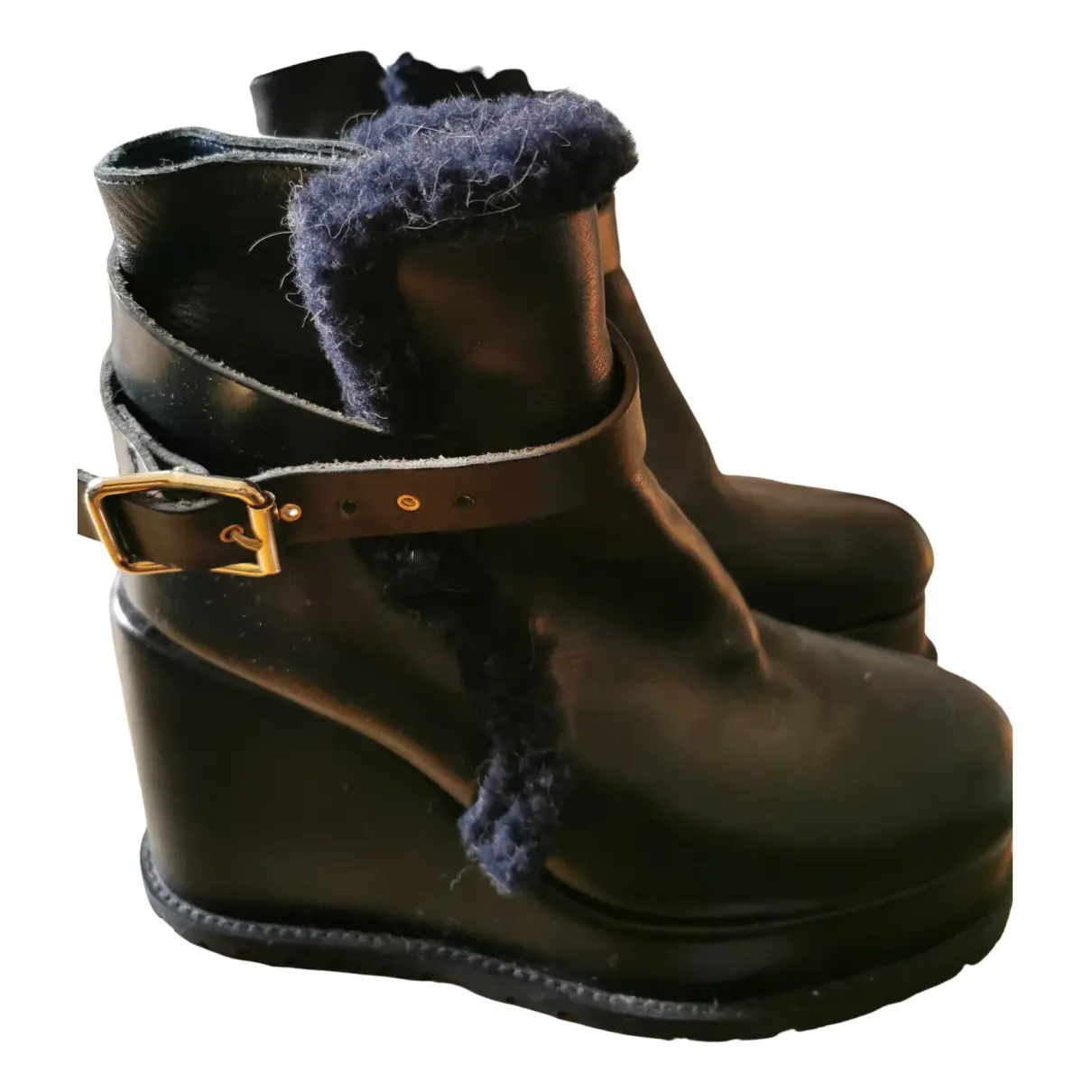 Leather boots Sacai
