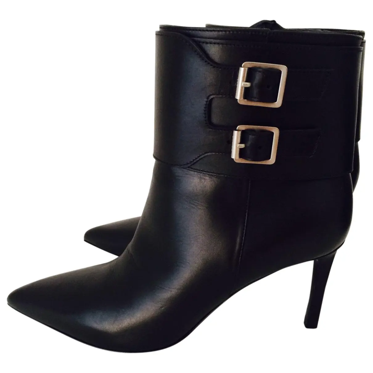 Black Leather Ankle boots Saint Laurent