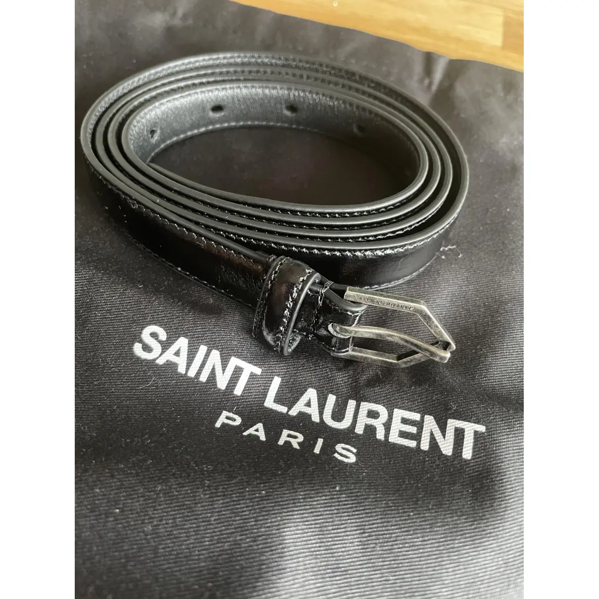 Leather belt Saint Laurent