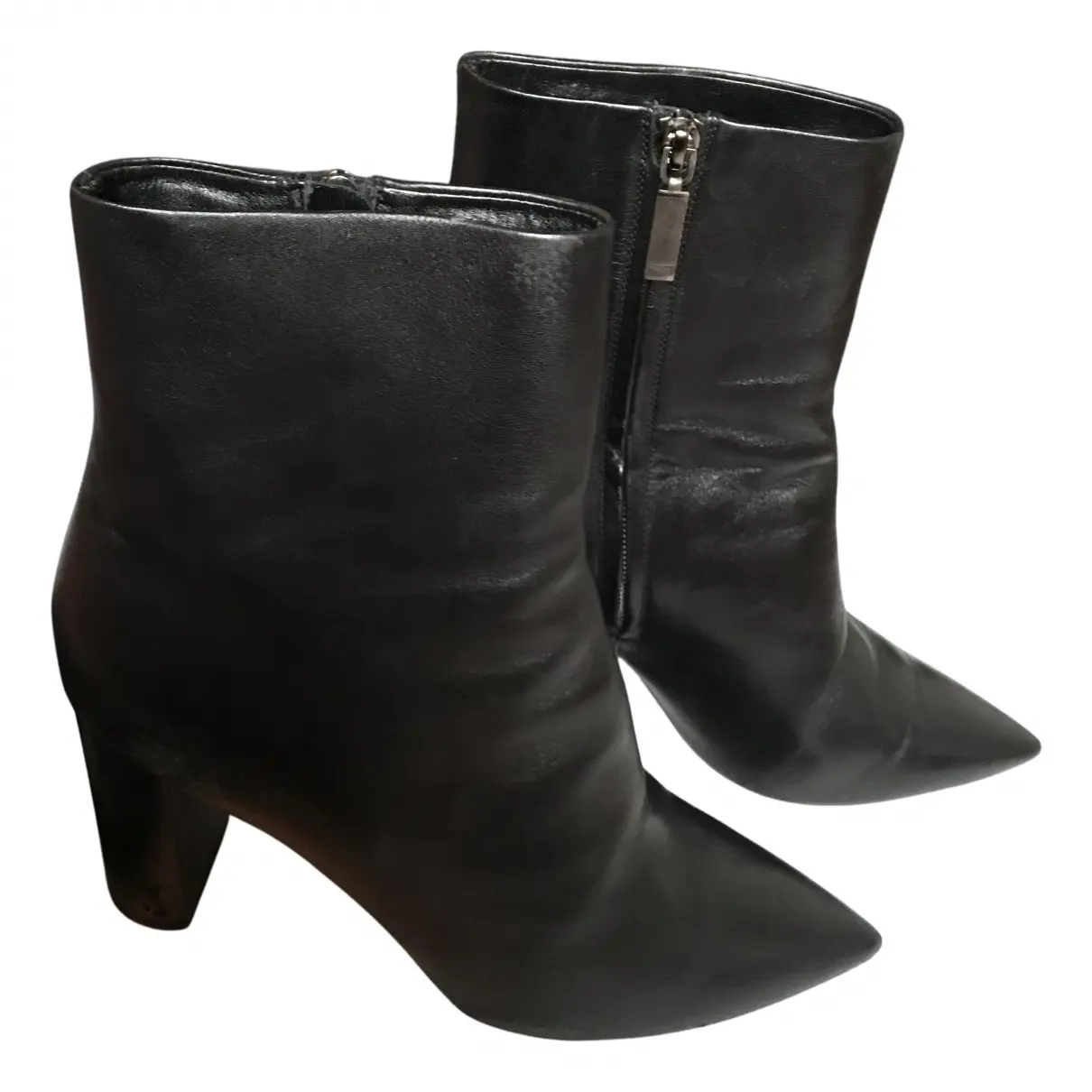 Leather boots Saint Laurent