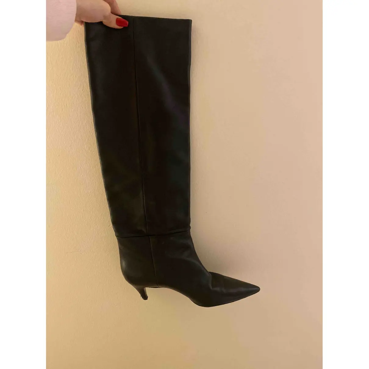 Buy Saint Laurent Leather cowboy boots online