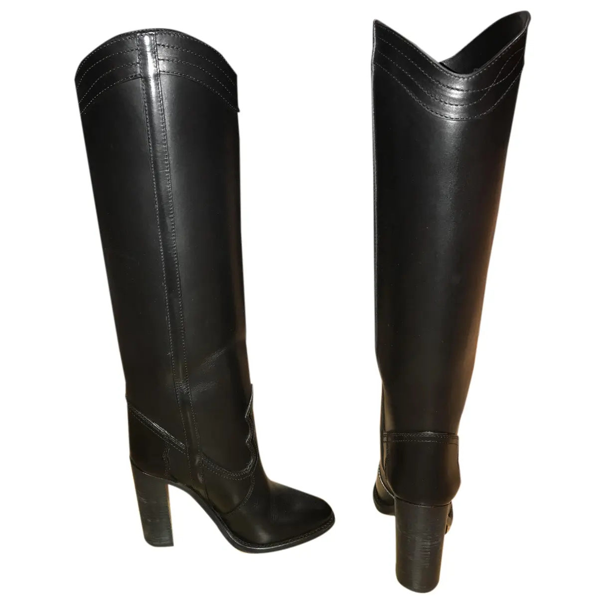 Leather western boots Saint Laurent