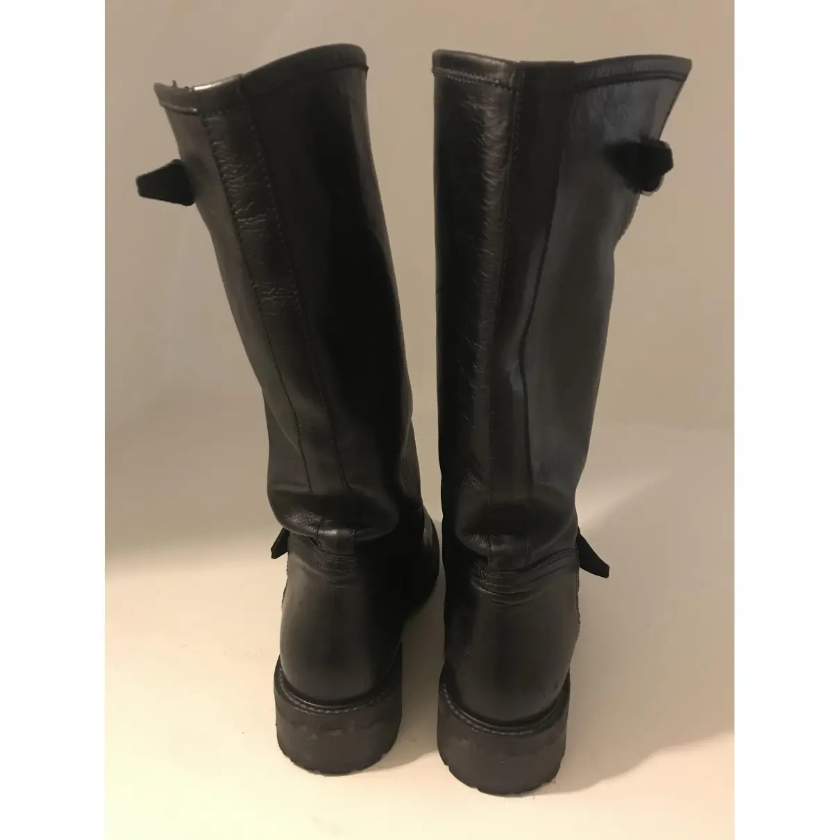 Saint Laurent Leather biker boots for sale