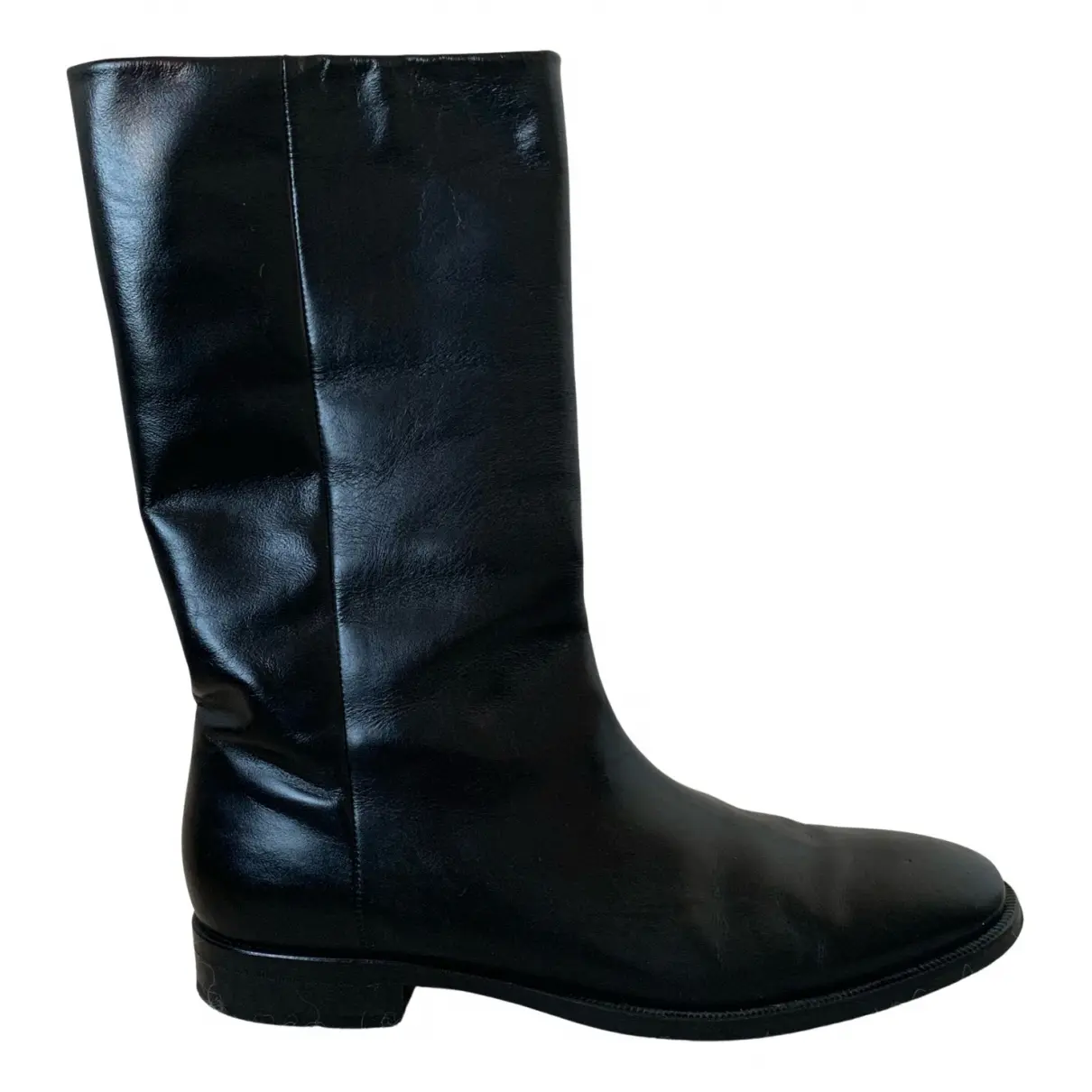 Leather boots Saint Laurent