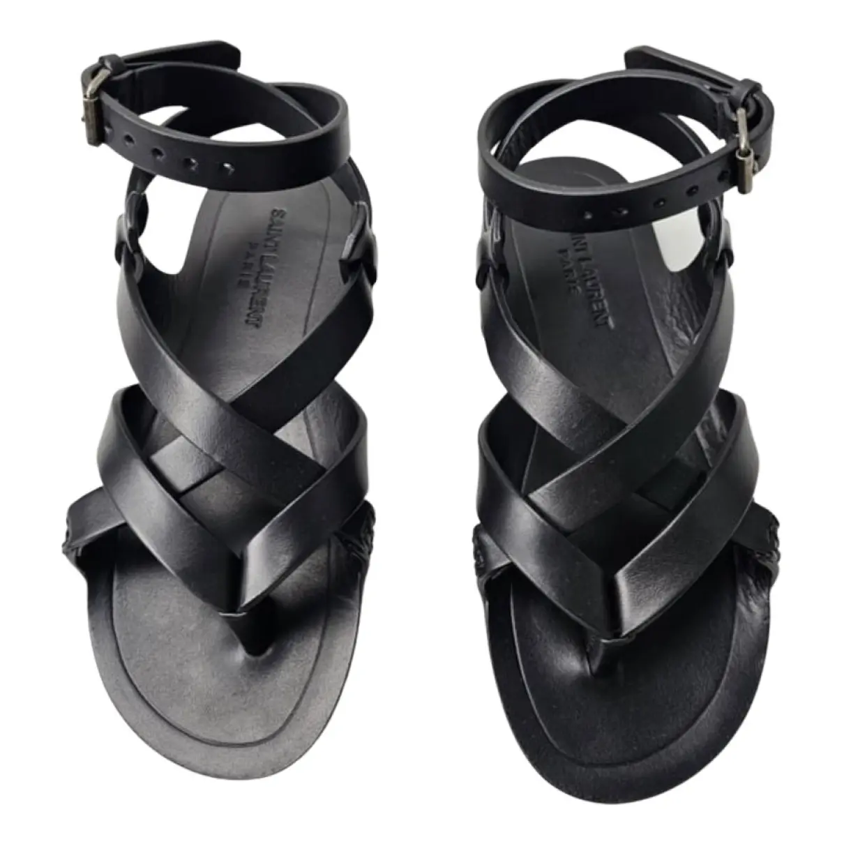 Leather sandal Saint Laurent