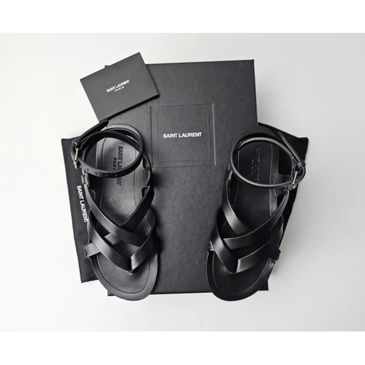 Leather sandal Saint Laurent