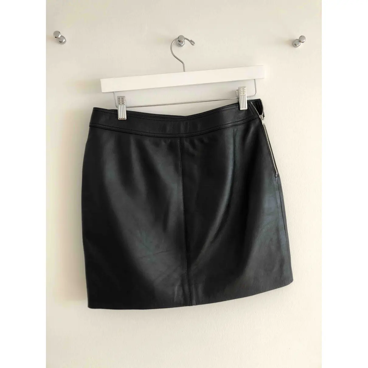 Buy Saint Laurent Leather mini skirt online