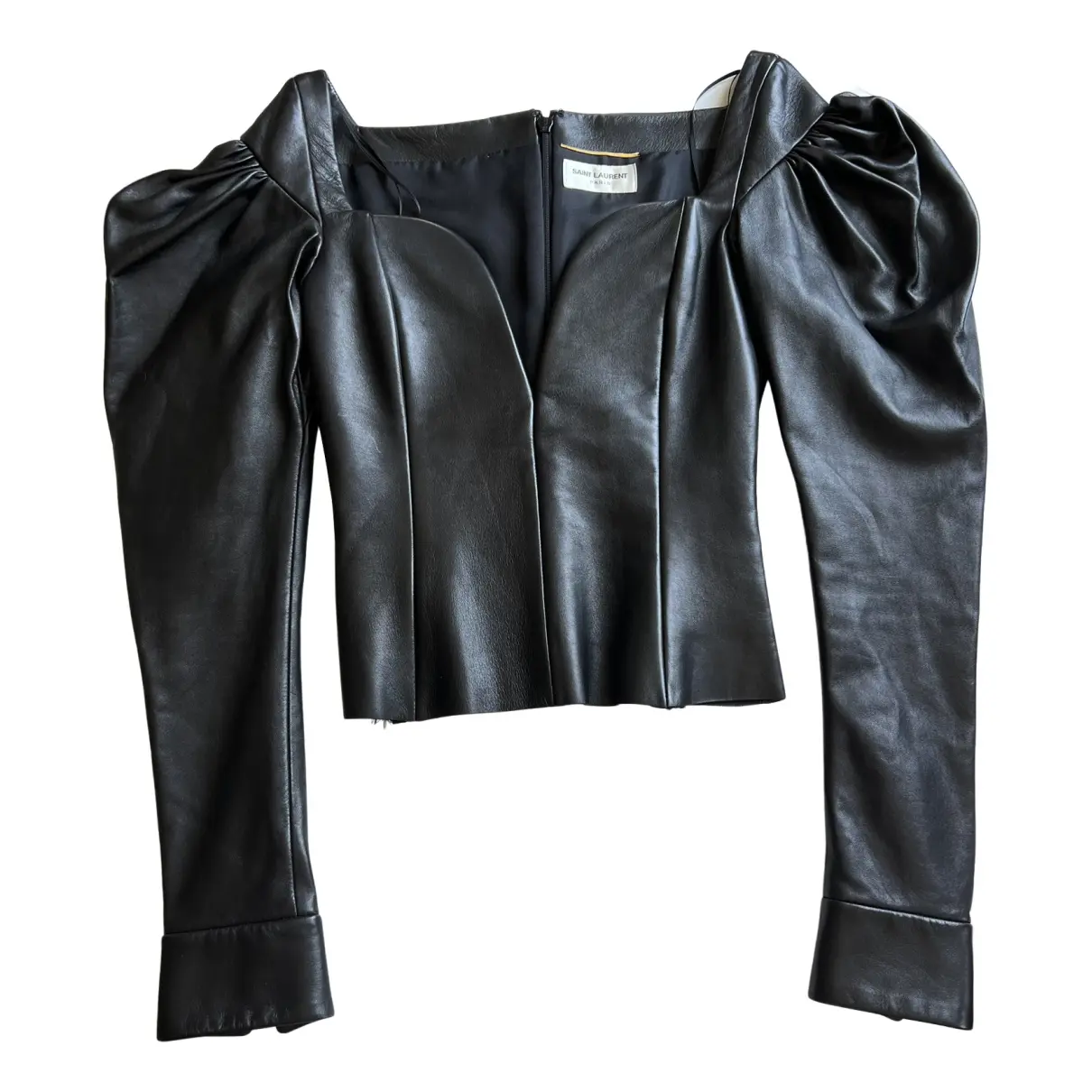 Leather corset Saint Laurent