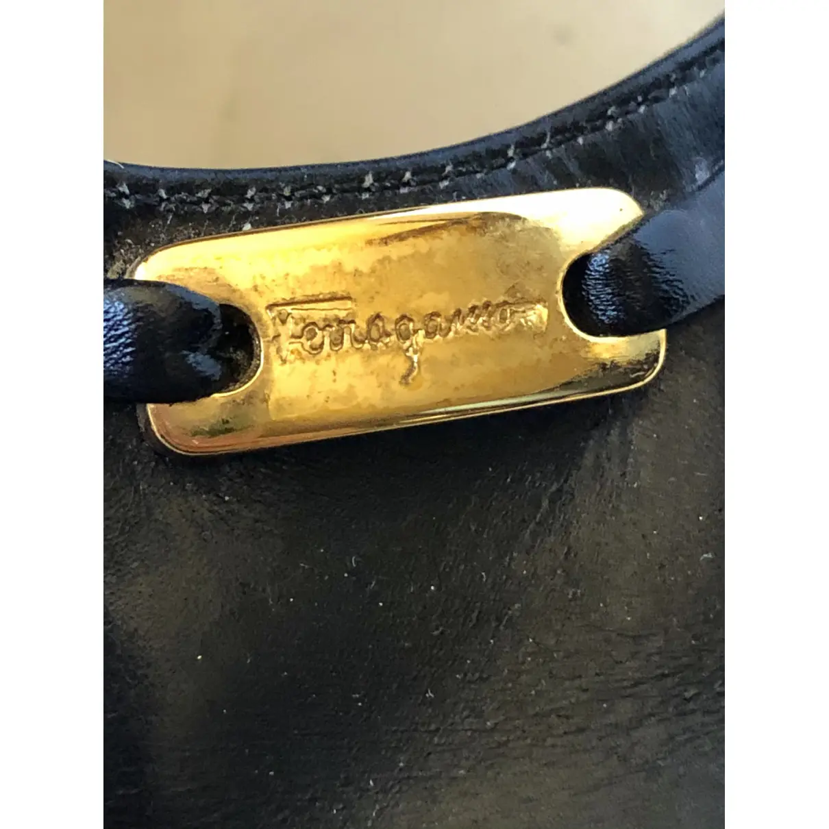 Leather heels Salvatore Ferragamo - Vintage