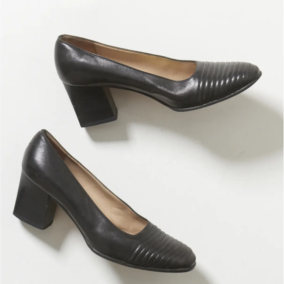 Leather heels Salvatore Ferragamo - Vintage