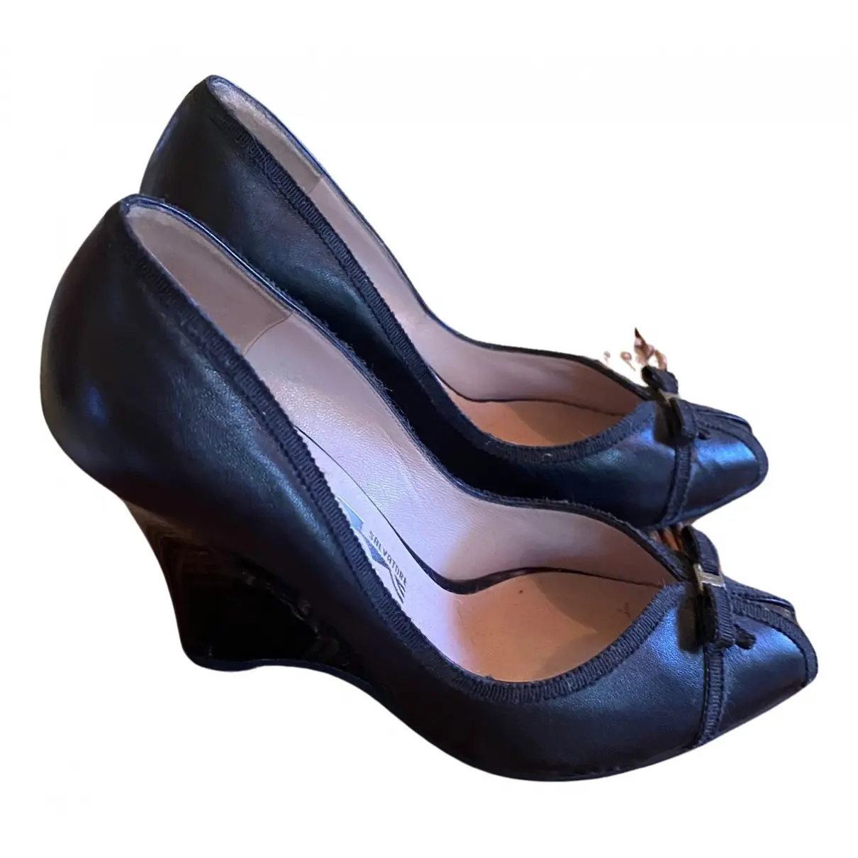 Leather heels Salvatore Ferragamo